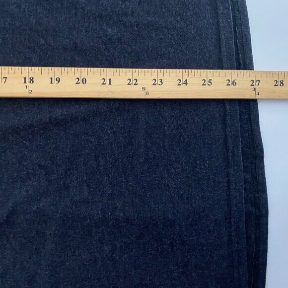 Cut Loose 3/4 Sleeve Pleated Back Knit Top Size Large Dark Gray - Picture 9 of 10